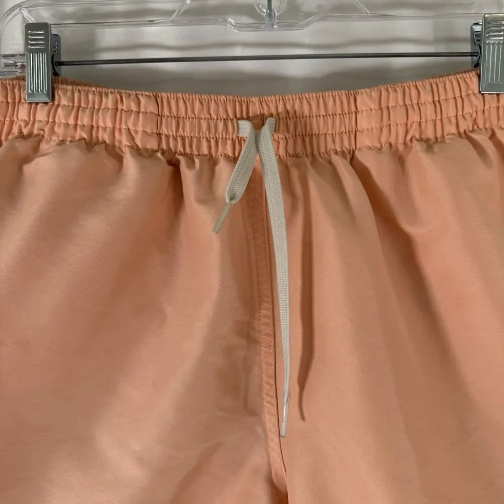 Chubbies Shorts Men's XL Cream Orange Drawstring Pull On Pockets Unlined
